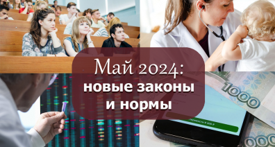 Май-2024: новые законы и нормы российского законодательства
