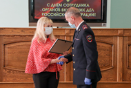 Белгородские полицейские принимают поздравления с профессиональным праздником